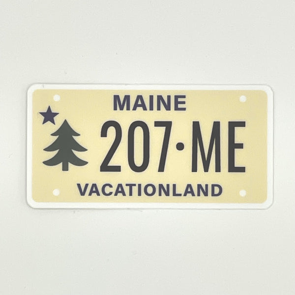 Maine License Plate Stickers