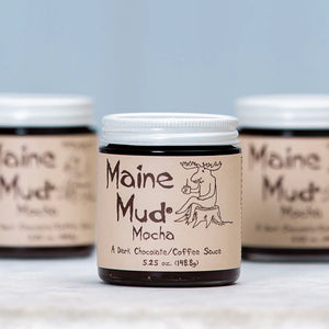 Wilbur's of Maine Chocolate Confections Maine Mud Mocha chocolate sauce in a jar, creamy and rich with a smooth texture