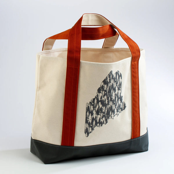 Pine Tree State Canvas Tote