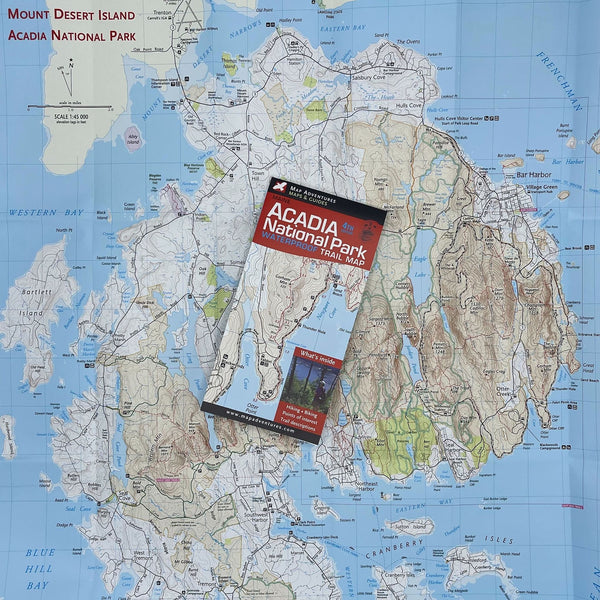 Acadia National Park Waterproof Trail Map