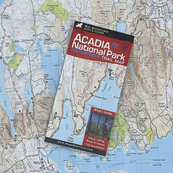 Acadia National Park Waterproof Trail Map