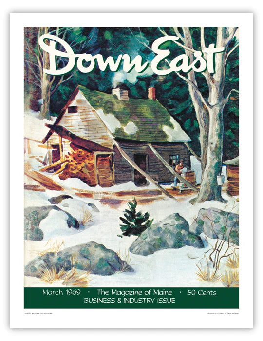 Down East Magazine Cover Poster March 1969