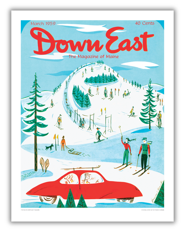 Down East Magazine Cover Poster March 1959