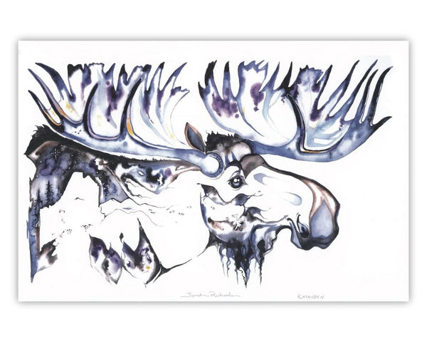 Katahdin Moose Print