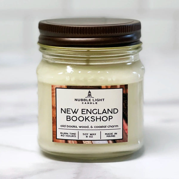 New England Bookshop Candle