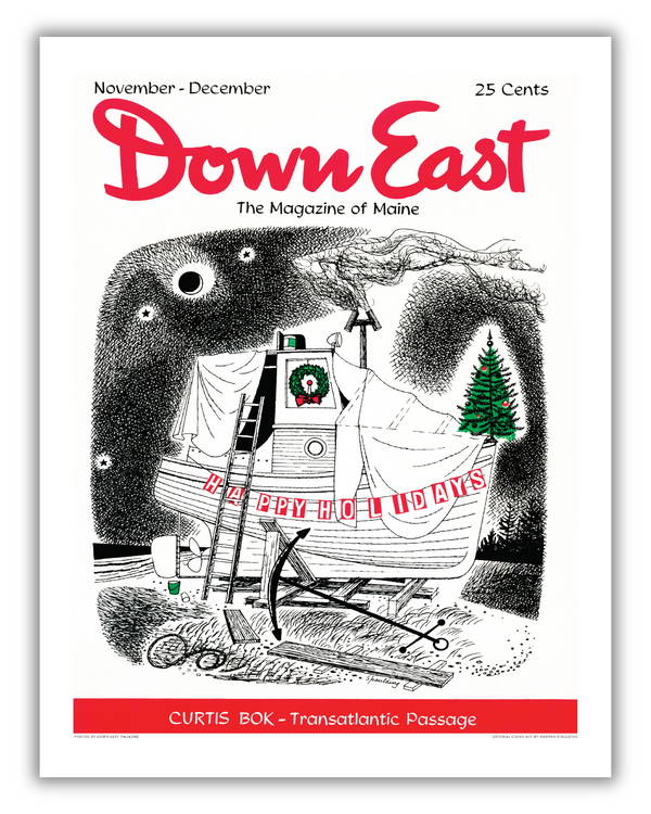 Down East Magazine Cover Poster November - December 1954