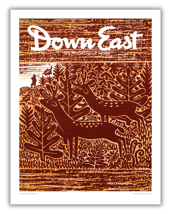 Down East Magazine Cover Poster November 1959