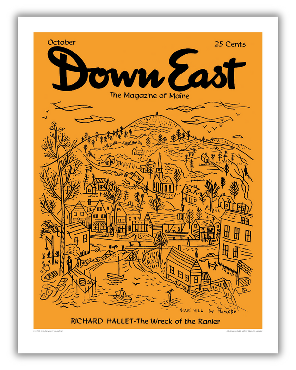 Down East Magazine Cover Poster October 1954