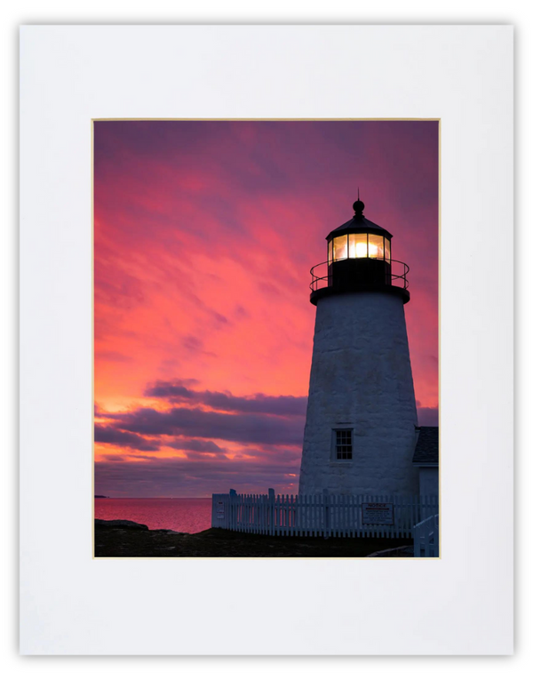 Pemaquid Red Sunrise Print