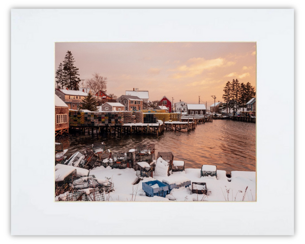 Port Clyde in Winter Print