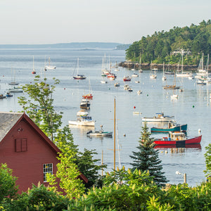 Scenic view of Rockport captured during the Midcoast Photography Workshop for Beginners by Down East Adventures.