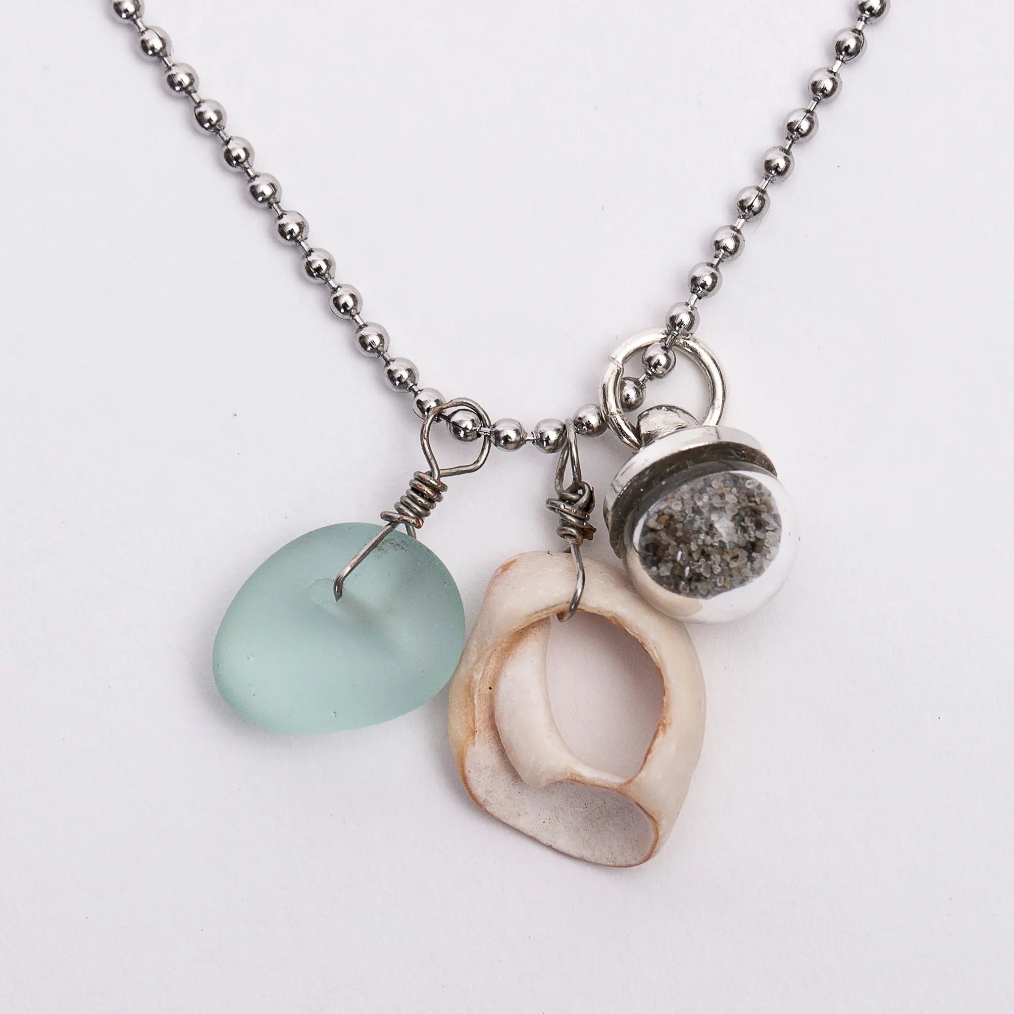 Beach Treasures Necklace Maine Beach Jewelry Down East Shop