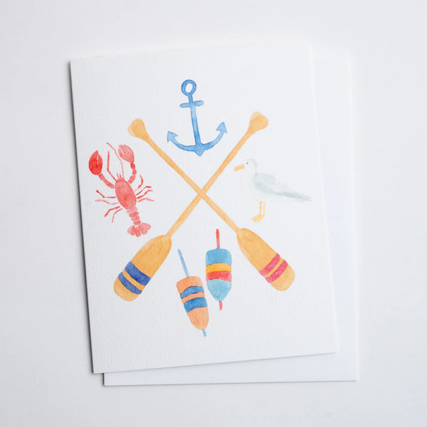 Seaside Crest Greeting Card