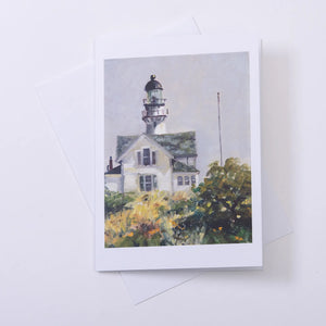 Set of four Casco Bay note cards by Spruce Moose Designs featuring scenic waterfront illustrations.