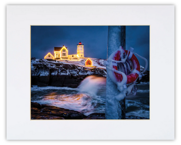 Storm at Nubble Print