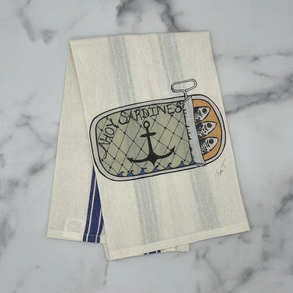 Sardine Can Tea Towel