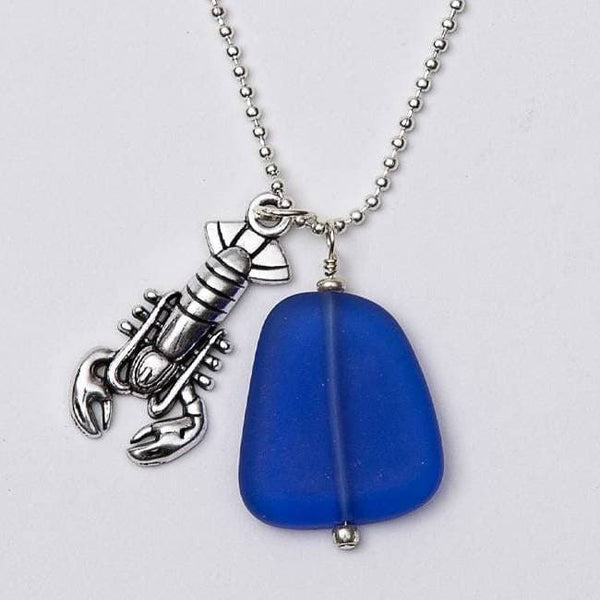 Sea Glass with Charm Necklaces