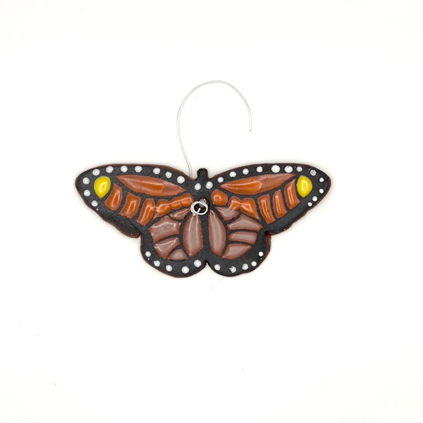 Monarch Butterfly Clay Ornament
