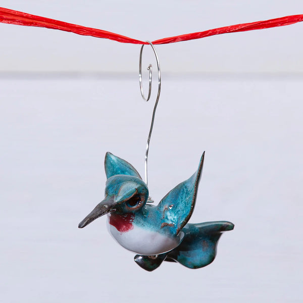 Ruby-Throated Hummingbird Ornament