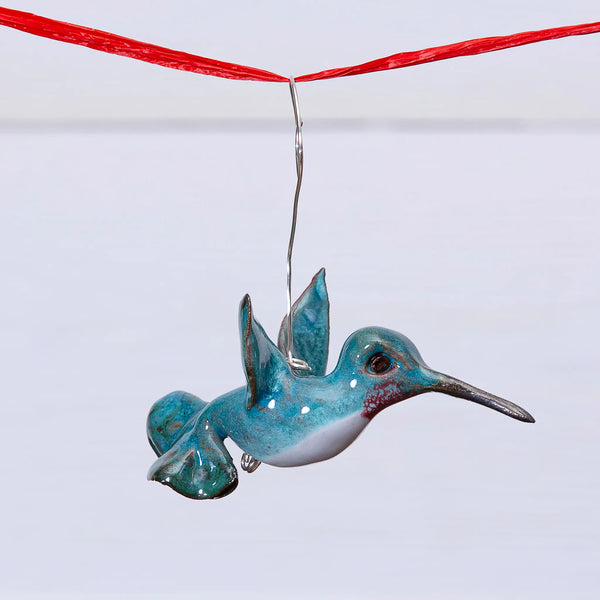 Ruby-Throated Hummingbird Ornament