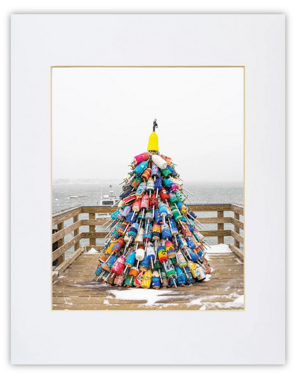 Wells Harbor Buoy Tree Print