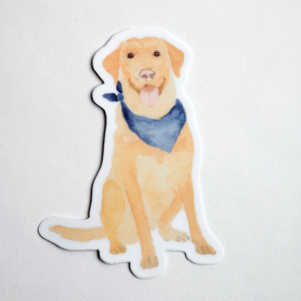 Yellow Lab Sticker