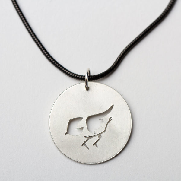 Sterling Silver Disc Pendant Necklaces