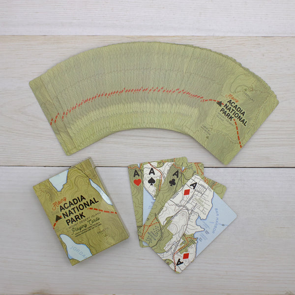 Hiking Acadia National Park Playing Cards