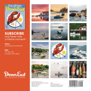 Down East Calendar Maine Lobstering Wall Calendar for 2027, featuring scenic lobster fishing images and maritime themes.