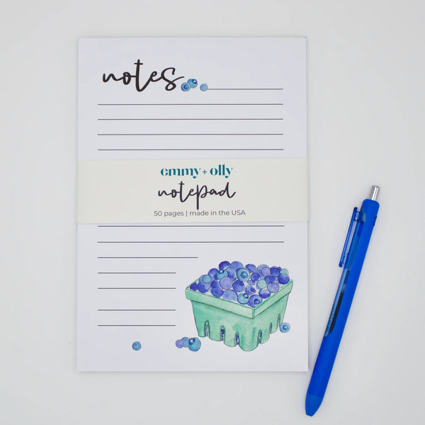 Blueberry Note Pad