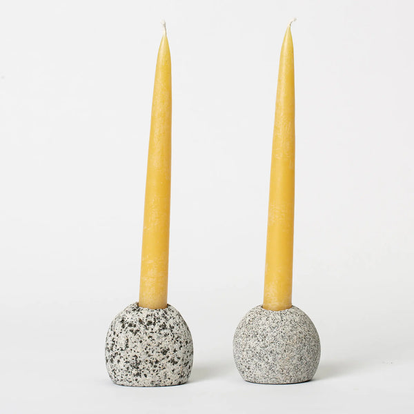 Beach Stone Candleholder