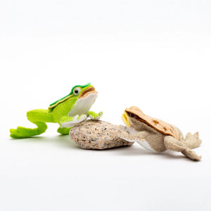 Heidi Boyd Whimsy Felt Kit featuring a cute frog and toad with colorful felt pieces for crafting.