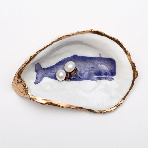 Whale Oyster Shell Ring Dish | Maine Oyster Dishes | Down East Shop ...