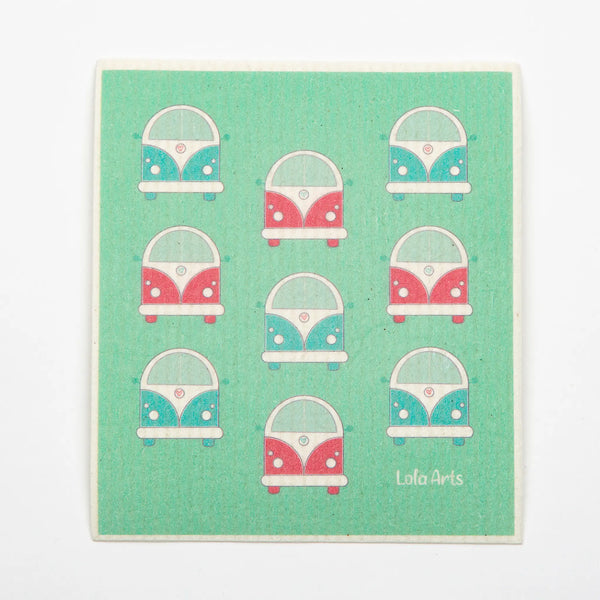 Volkswagen Bus Swedish Dishcloth