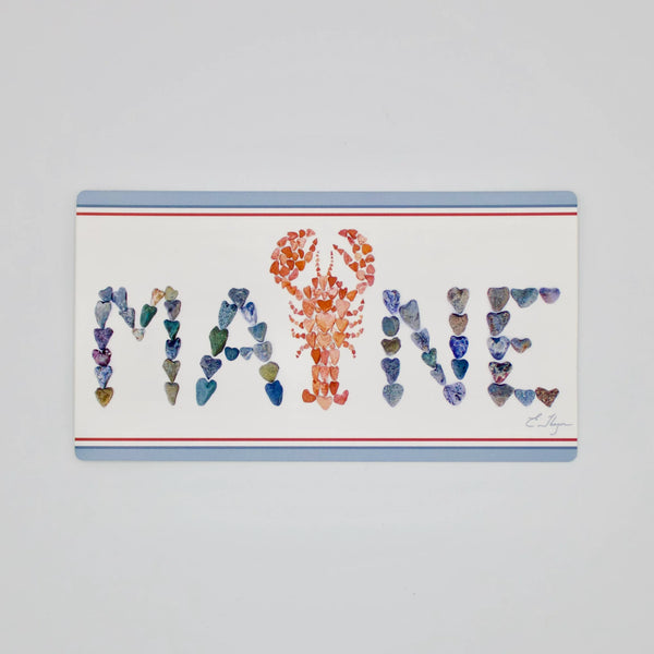 Maine with Red Lobster Bumper Sticker