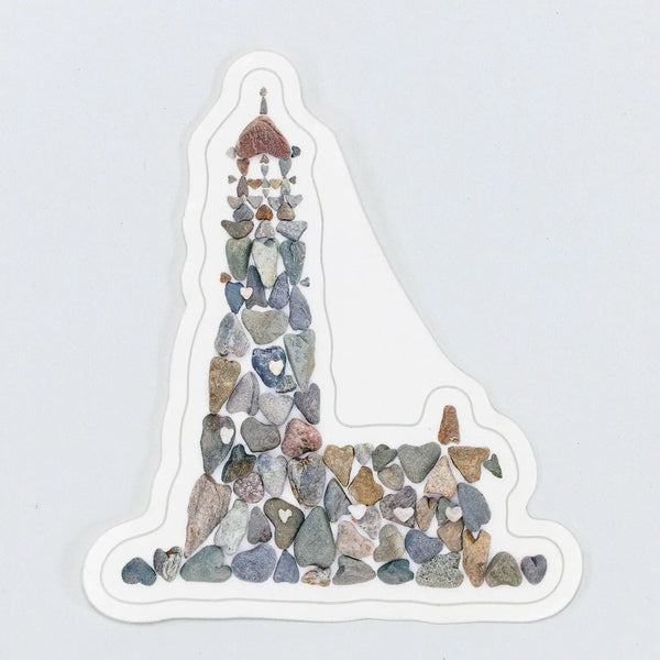 Lighthouse Heart Rocks Sticker