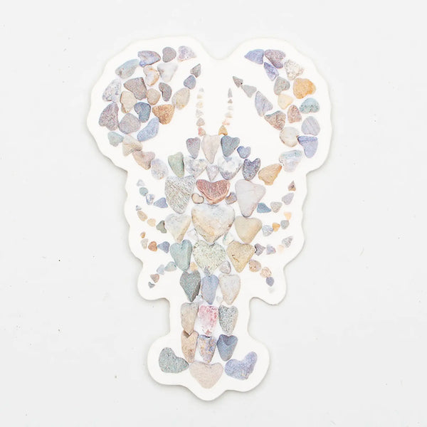 Lobster Love Rocks Sticker