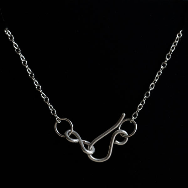 Sterling Silver Abstract Necklace