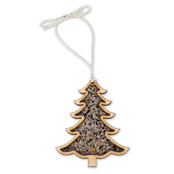 Pine Tree Crushed Shell Ornament