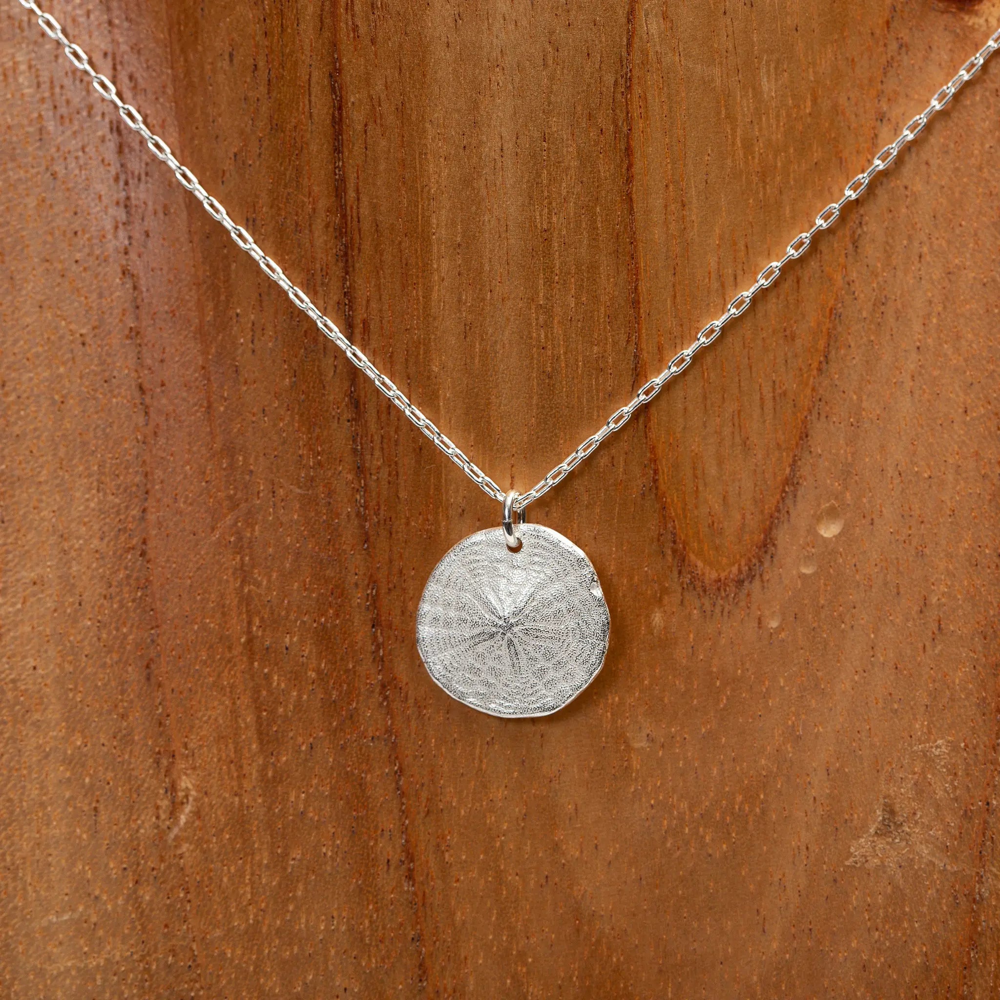 Coral Sand Dollar Necklace - Lisa-Marie's Made in Maine