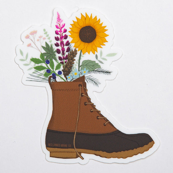 Boot Bouquet Sticker