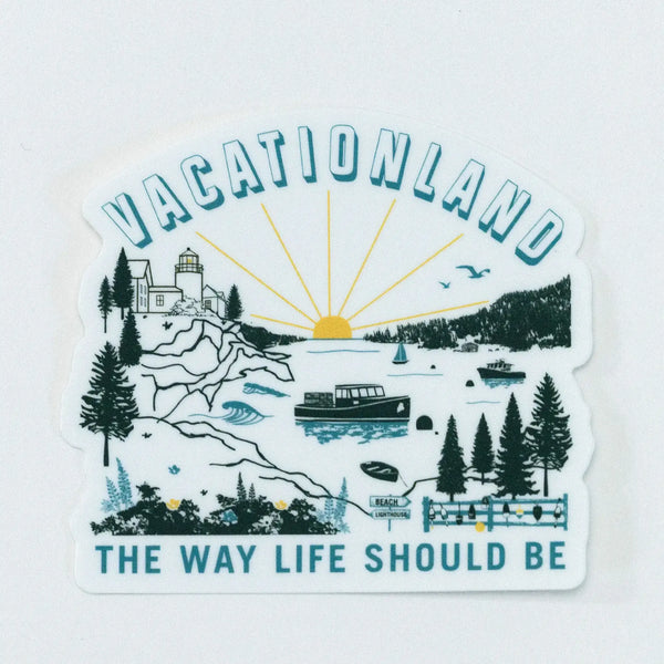 Vacationland Sticker