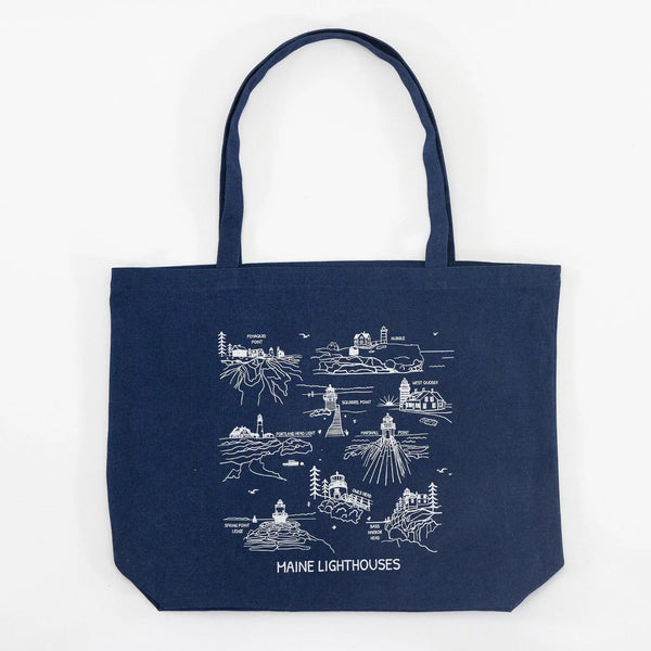 Maine Lighthouses Tote