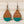 Load image into Gallery viewer, Painted Wooden Teardrop Earrings
