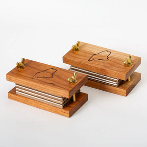 Cherry wood Pocket Flower Press by S.E. Hall Furniture, featuring a compact design for pressing and preserving flowers.