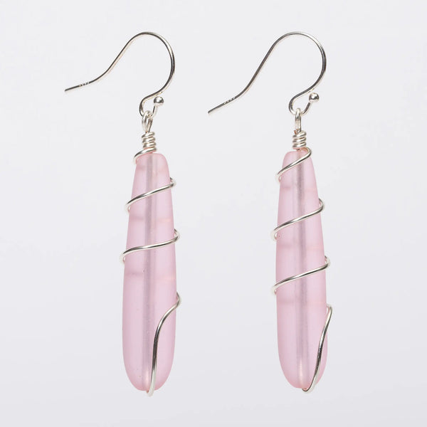 Hot Pink Long Tassel Drop Earrings - Etsy