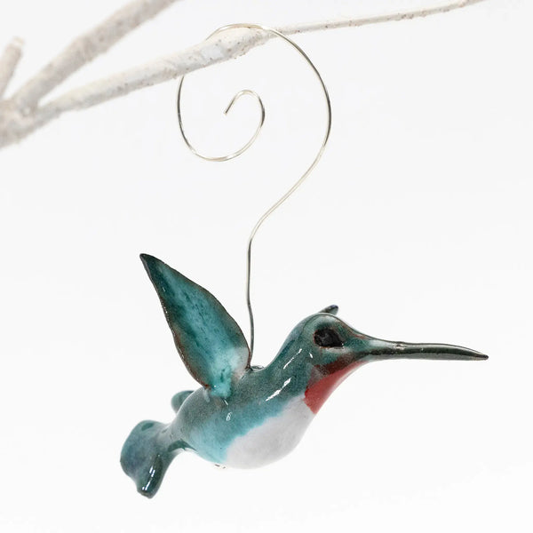 Ruby-Throated Hummingbird Ornament