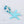Load image into Gallery viewer, Baloo Baleerie aqua silicone starfish with ring of silicone beads in cream, mint, turquoise, and teal attached
