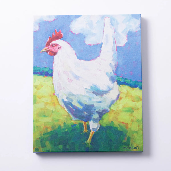 Betsy McLellen canvas print of a chicken