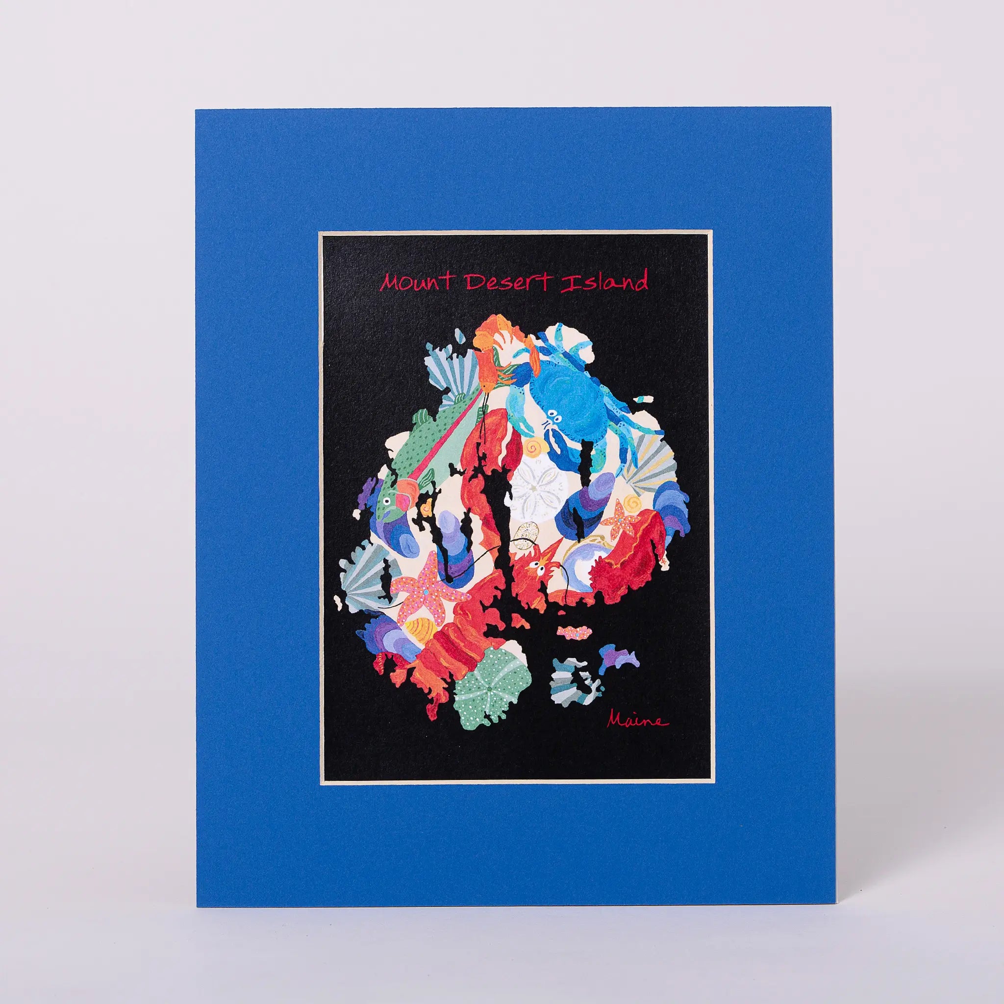 Festive Matted Prints | Maine Nautical Decor | Down East shop